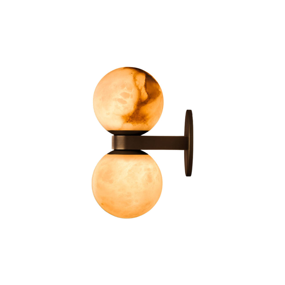 Dual Globe Alabaster Wall Lamp - Zonesus