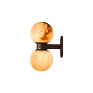 Dual Globe Alabaster Wall Lamp - Zonesus