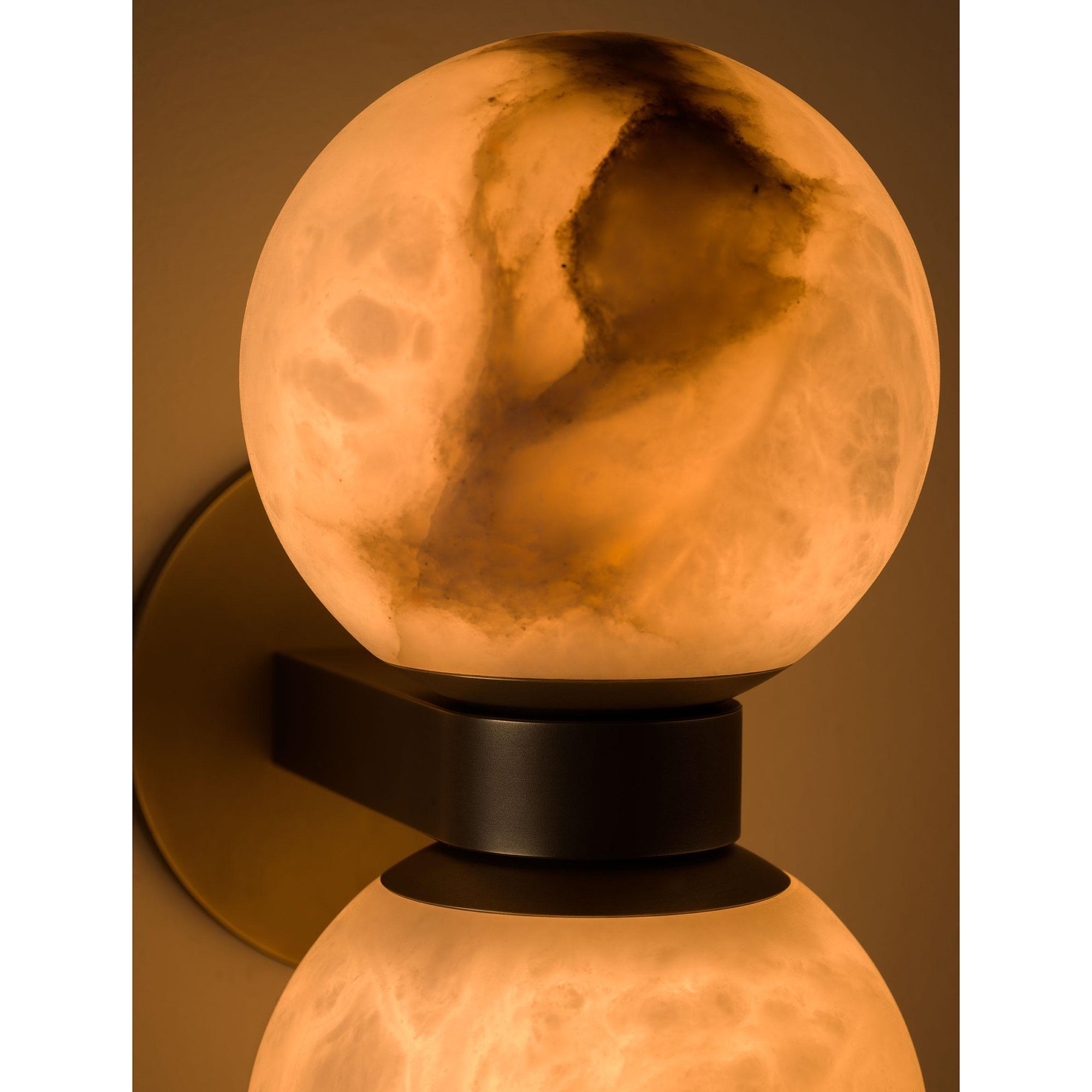 Dual Globe Alabaster Wall Lamp - Zonesus