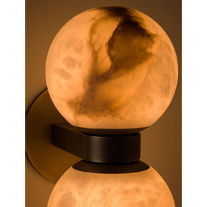 Dual Globe Alabaster Wall Lamp - Zonesus