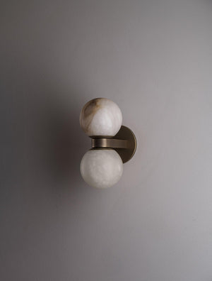 Dual Globe Alabaster Wall Lamp - Zonesus