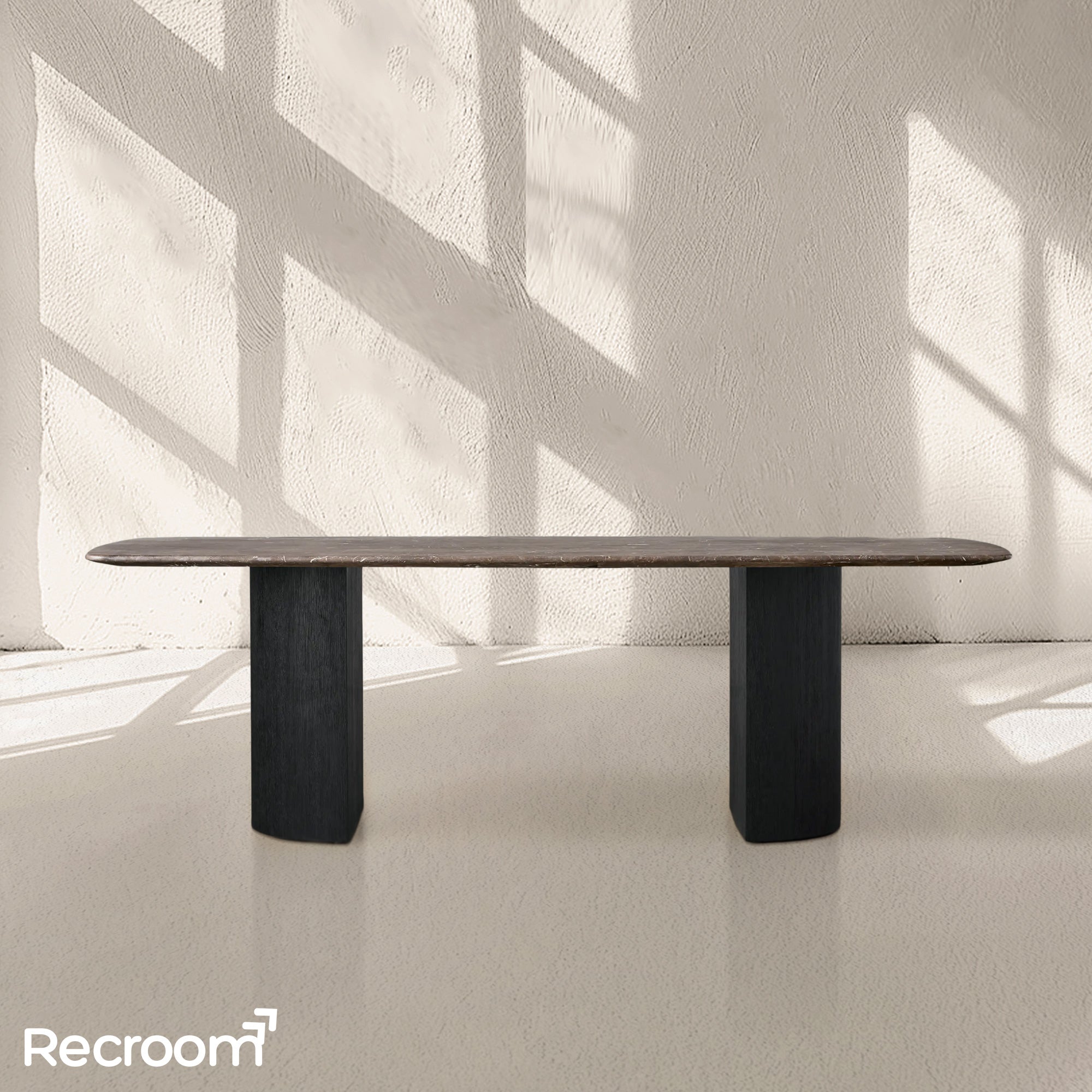 San Germani Stone Dining Table with Dauphine Base - Zonesus