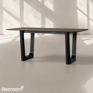 San Germani Wood Dining Table with Rennes Base - Zonesus