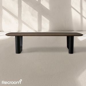 San Germani 72" Wood Coffee Table with Rennes Base - Zonesus