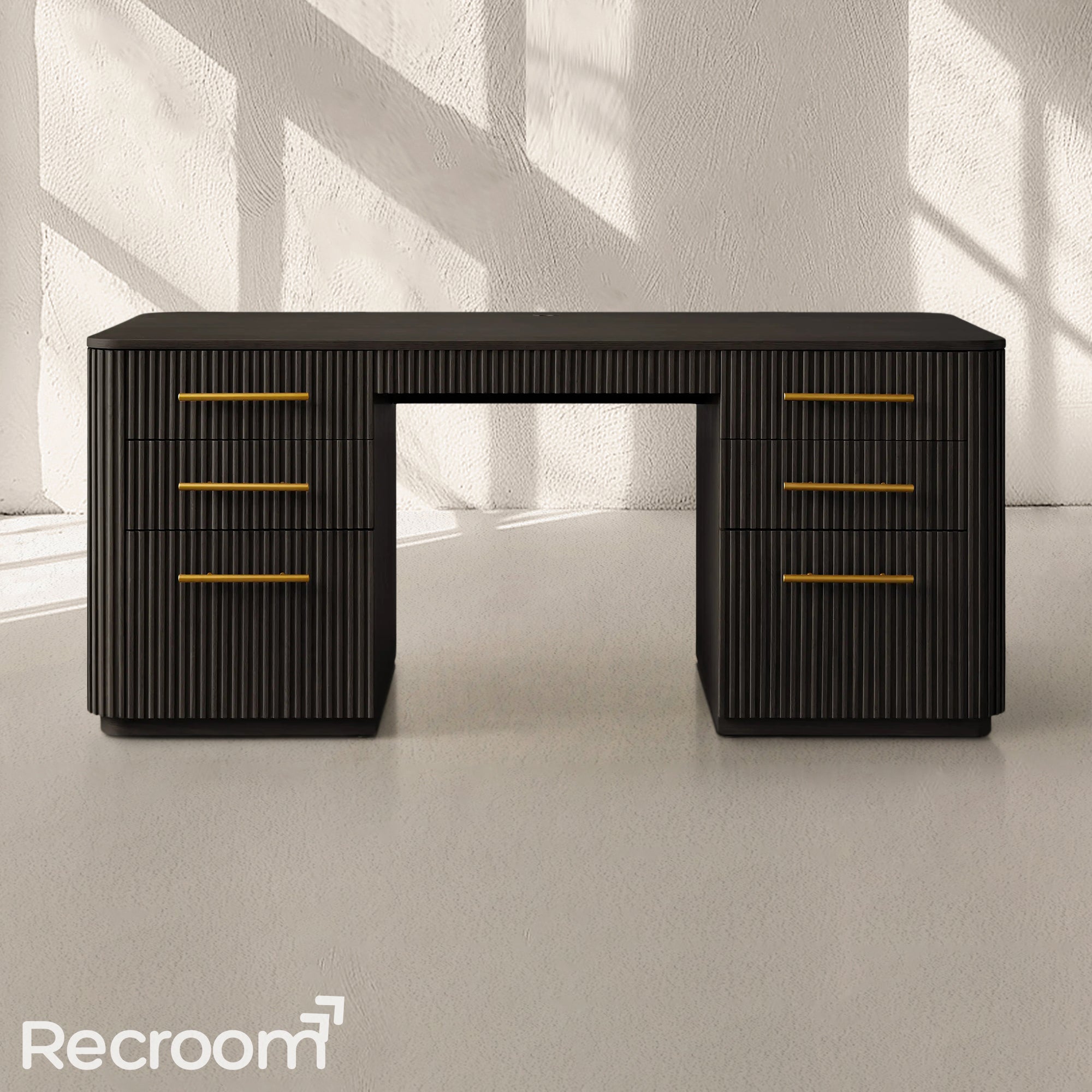 Finn Wood Executive Desk - Zonesus