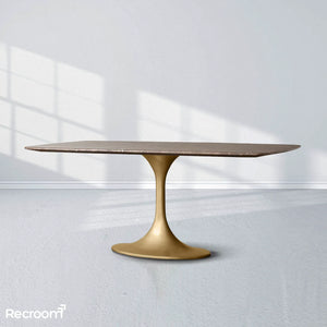 San Germani Stone Dining Table with Launette Base - Zonesus