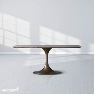 San Germani Stone Dining Table with Launette Base - Zonesus
