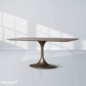 San Germani Stone Dining Table with Launette Base - Zonesus