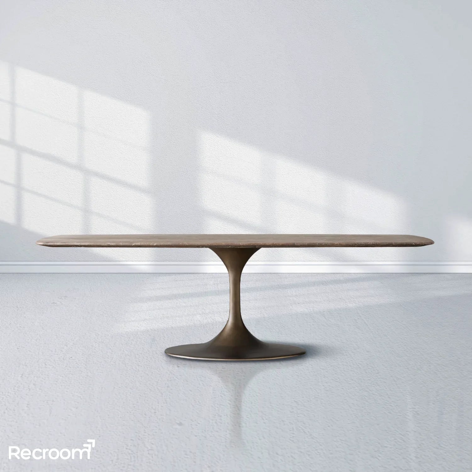 San Germani Stone Dining Table with Launette Base - Zonesus