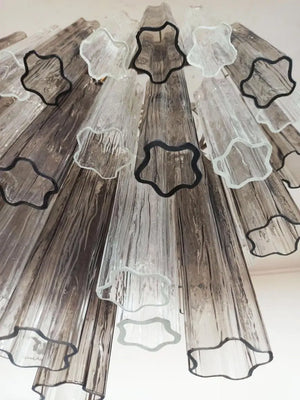 Murano Chandelier – 62 Tubes – Smoked/Transparent - Zonesus
