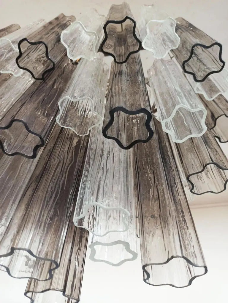 Murano Chandelier – 62 Tubes – Smoked/Transparent - Zonesus