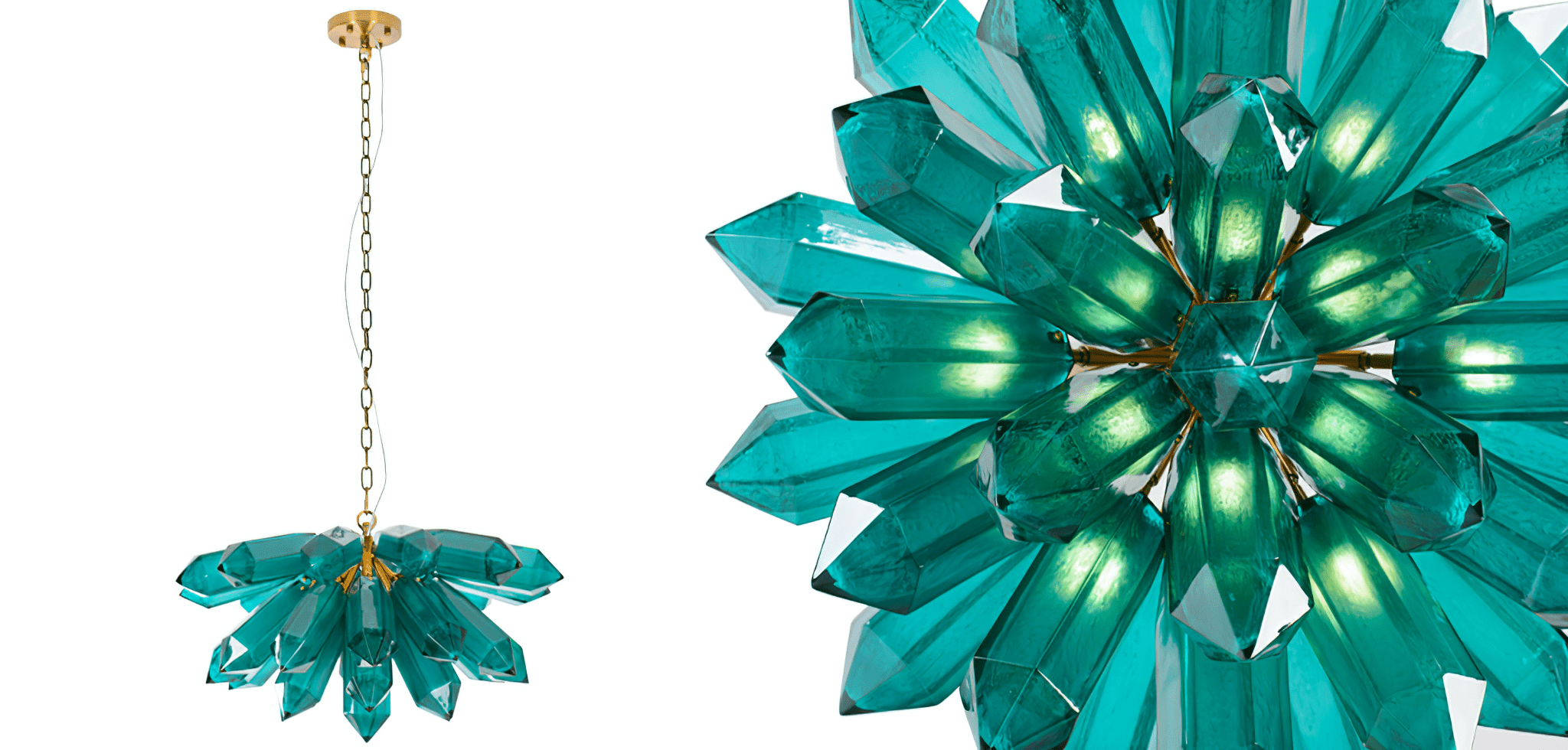 Emerald Crystal Chandelier - Zonesus