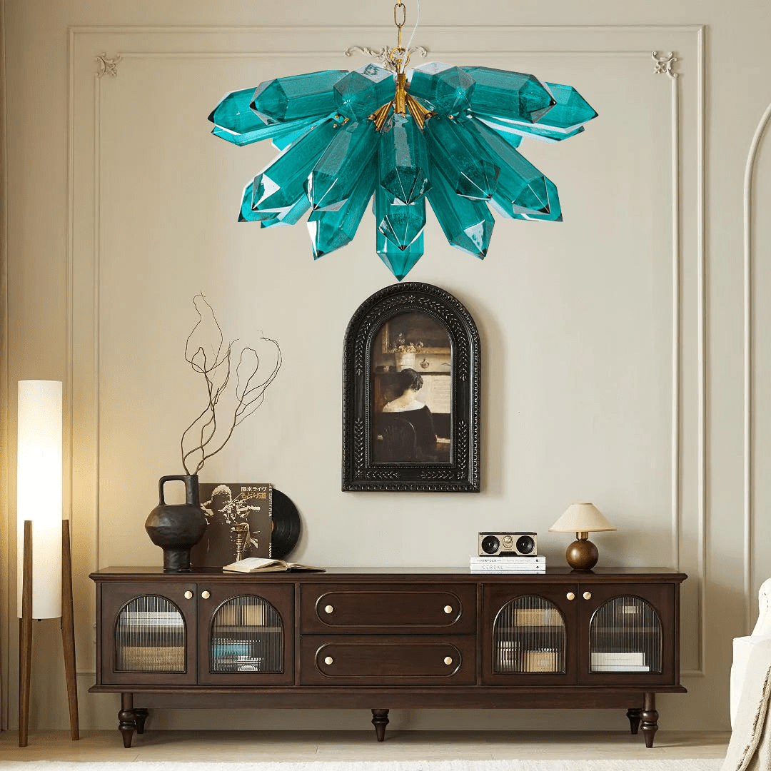 Emerald Crystal Chandelier - Zonesus