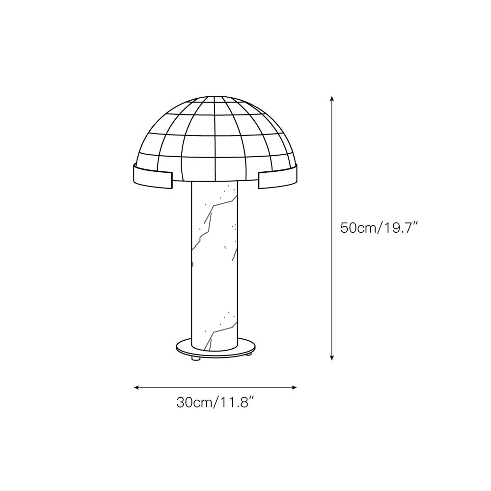 Etoile Alabaster Table Lamp - Zonesus