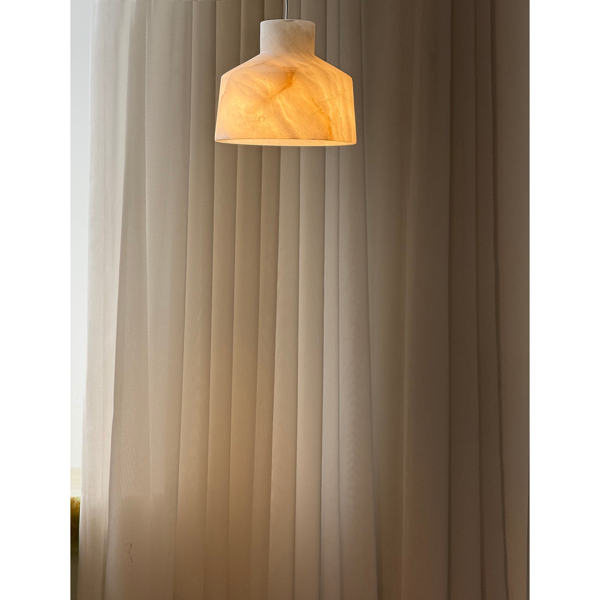 Etruscan Alabaster Pendant Lamp - Zonesus