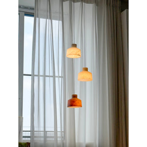 Etruscan Alabaster Pendant Lamp - Zonesus