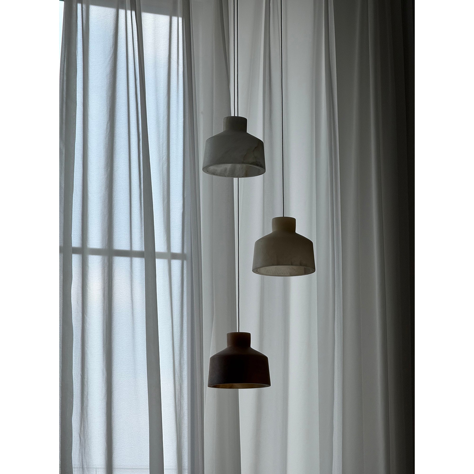Etruscan Alabaster Pendant Lamp - Zonesus