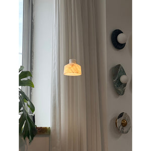 Etruscan Alabaster Pendant Lamp - Zonesus
