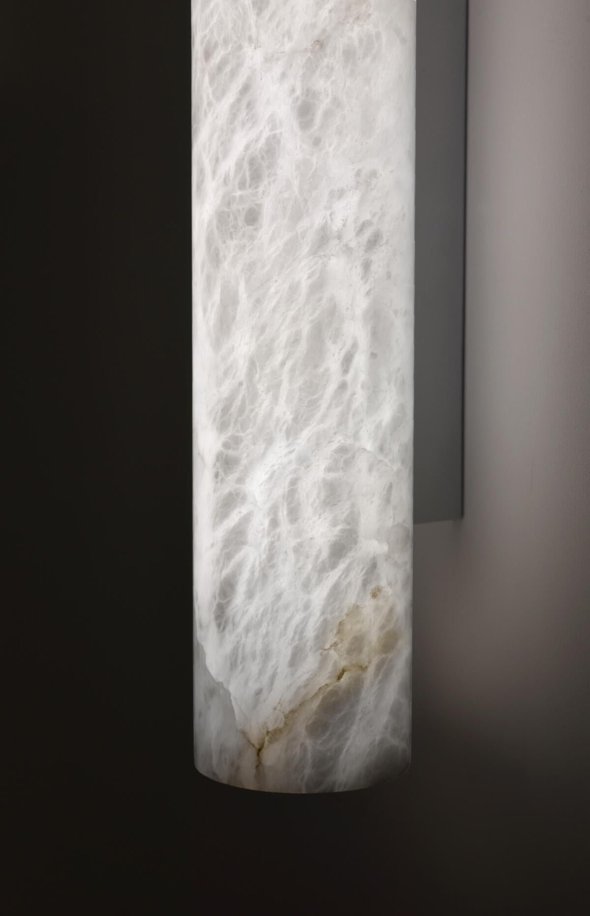 Charlene Marble Long wall sconce 46"H - Zonesus