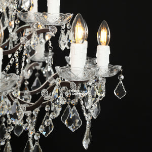 Rococonut Crystal Outdoor Chandelier 40” - Zonesus