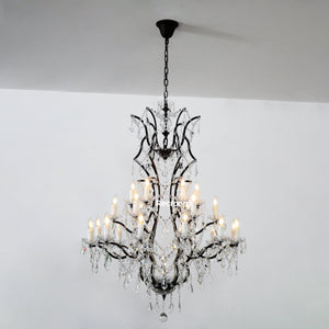 Rococonut Crystal Outdoor Chandelier 40” - Zonesus