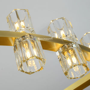 Arcachonest LED Round 2-Tier Chandelier 60" - Zonesus