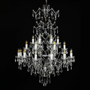 Rococonut Crystal Outdoor Chandelier 40” - Zonesus