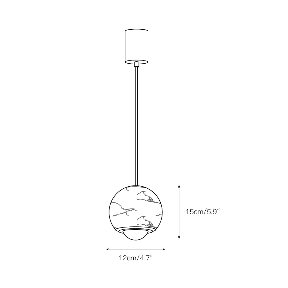Ferox Alabaster Pendant Light - Zonesus