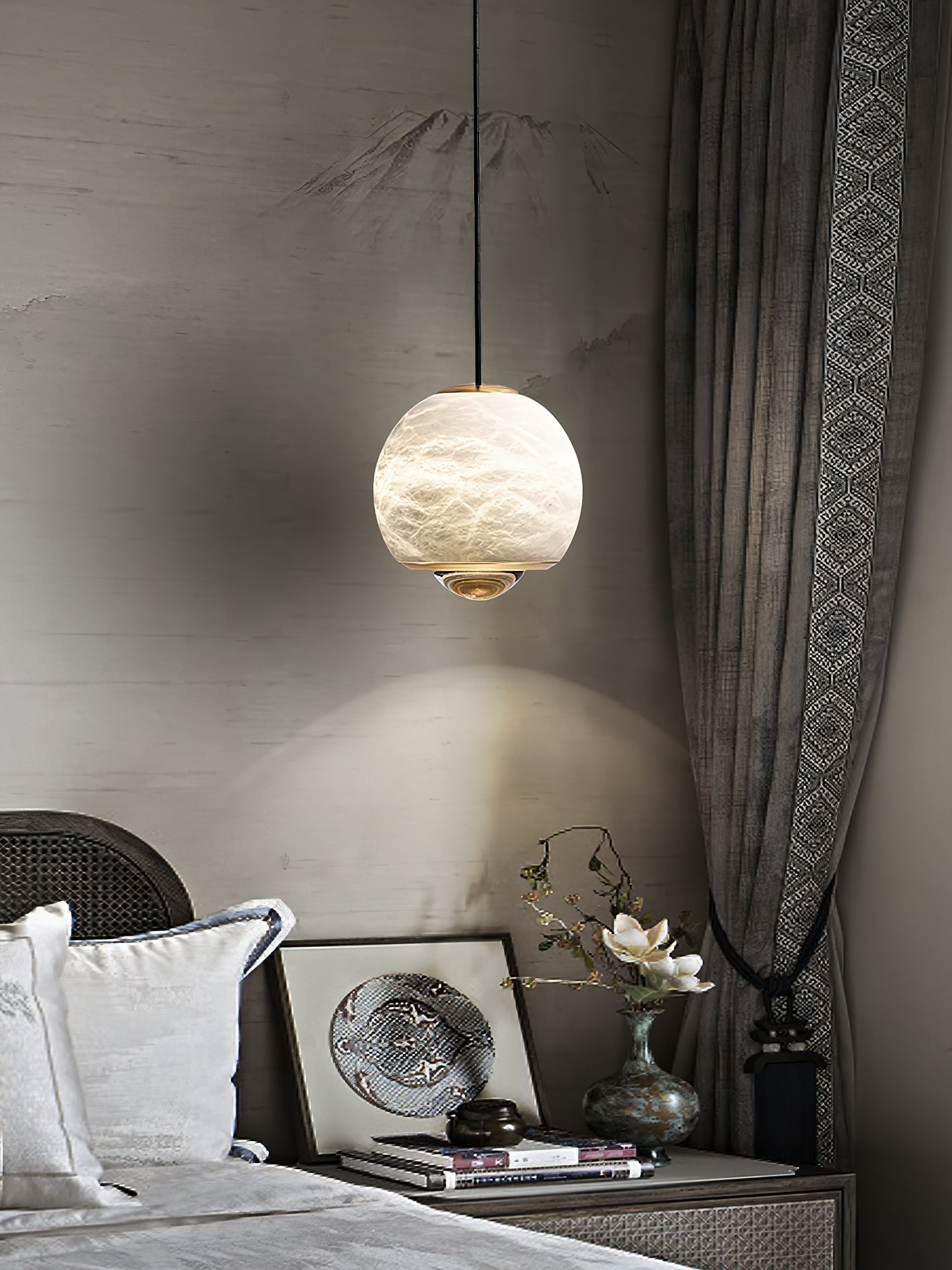 Ferox Alabaster Pendant Light - Zonesus