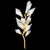 Addison Gold Leafed 27″ Crystal Sconce - Zonesus