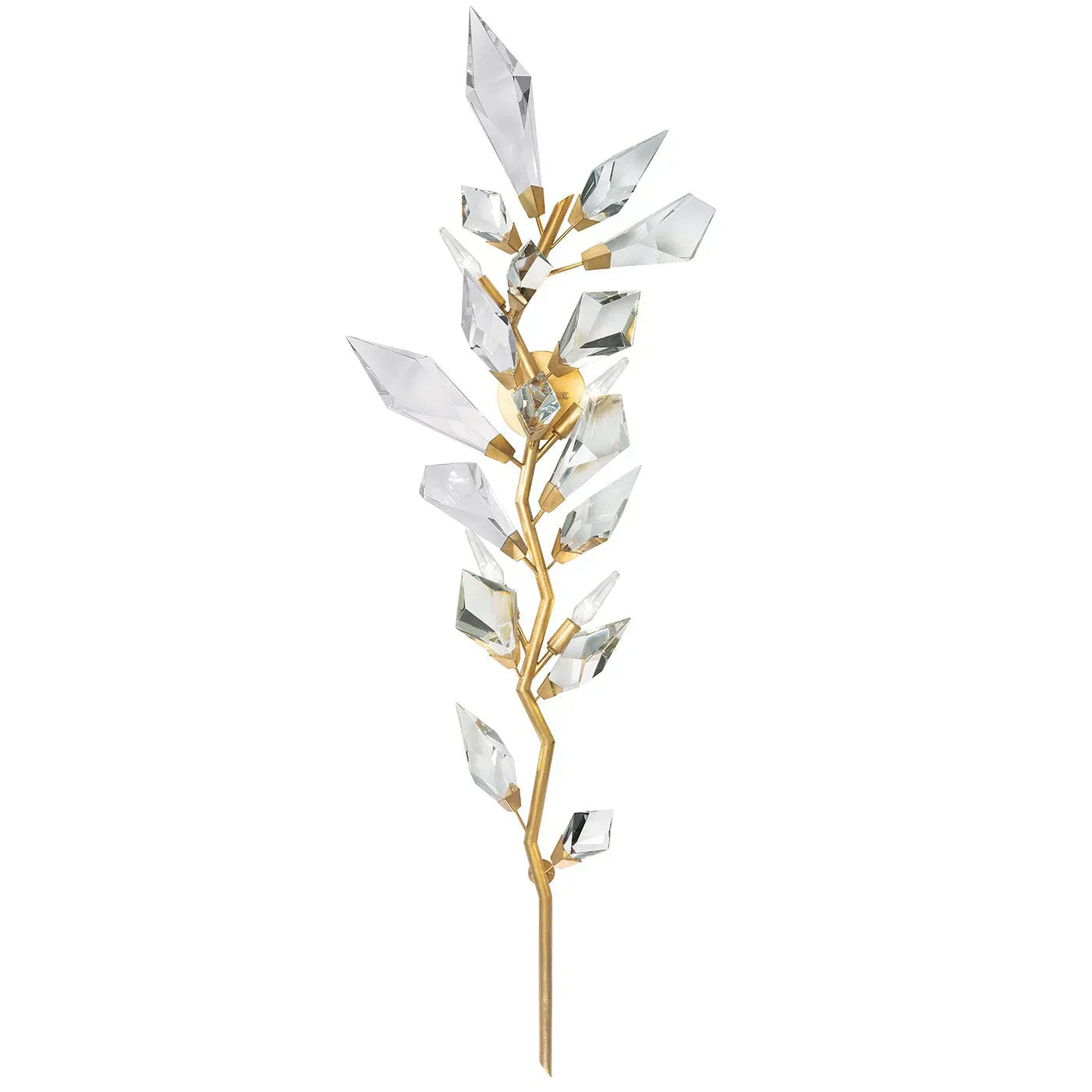 Addison 58" Gold&Silver Crystal Sconce - Zonesus