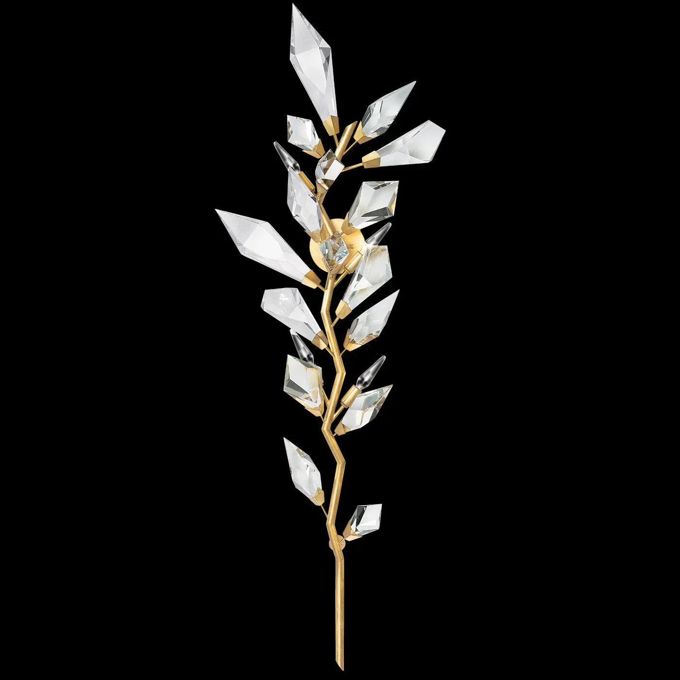 Addison 58" Gold&Silver Crystal Sconce - Zonesus