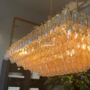 Chia Rectangular Chandelier 54" - Zonesus