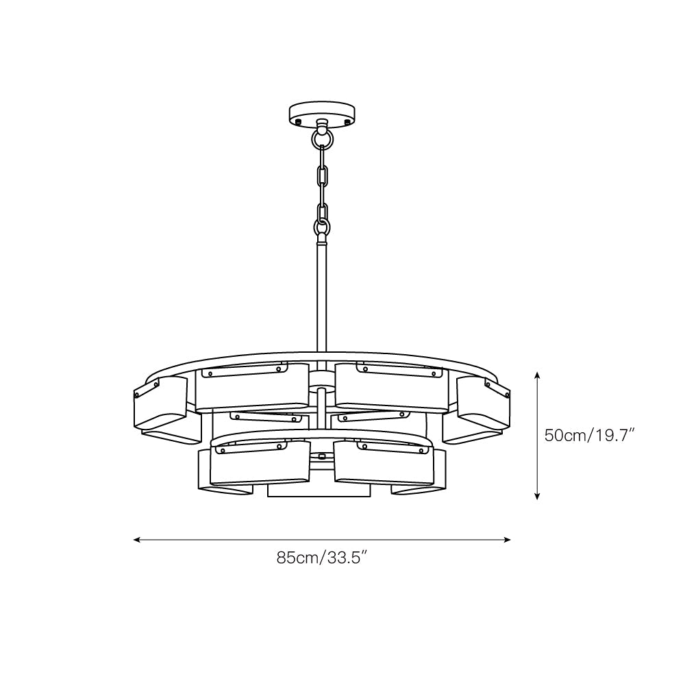 Fusion Alabaster Chandelier - Zonesus