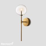 Glass Global Wall Sconce 19" 20" - Zonesus