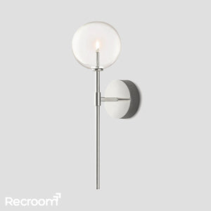 Glass Global Wall Sconce 19" 20" - Zonesus
