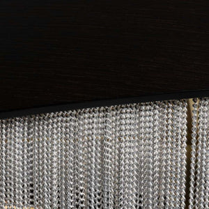 Modern Oak Tassel Aluminium Chain Chandelier - Zonesus