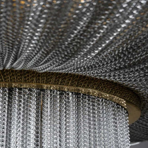 Modern Oak Tassel Aluminium Chain Chandelier - Zonesus