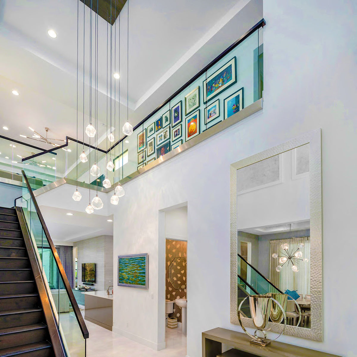 Art Twisted Square Chandelier - Zonesus