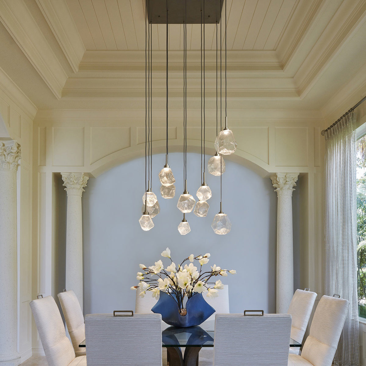 Art Twisted Square Chandelier - Zonesus