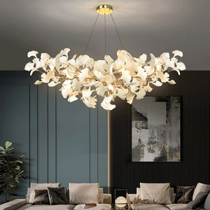 Ceramic Ginkgo B Chandelier - Zonesus