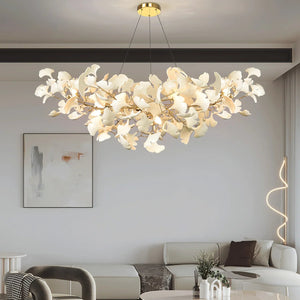 Ceramic Ginkgo B Chandelier - Zonesus