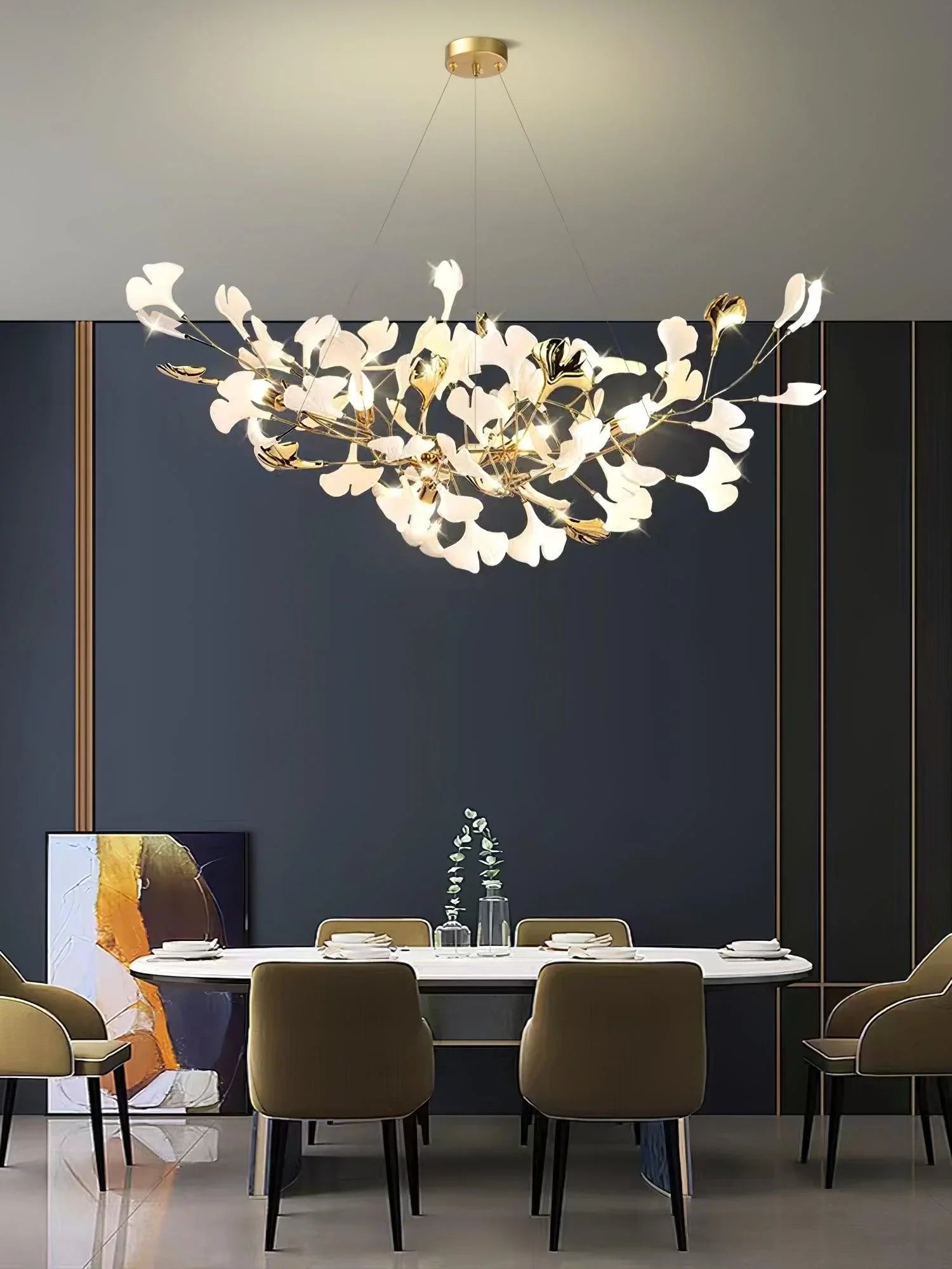 Ceramic Ginkgo B Chandelier - Zonesus