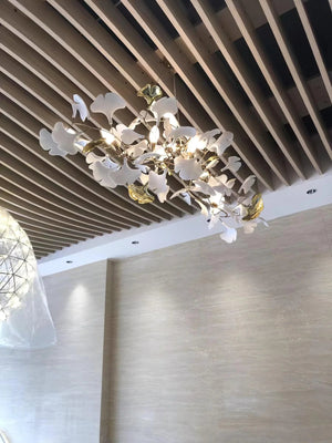 Ceramic Ginkgo B Chandelier - Zonesus