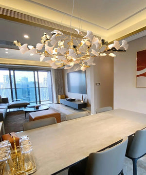 Ceramic Ginkgo B Chandelier - Zonesus