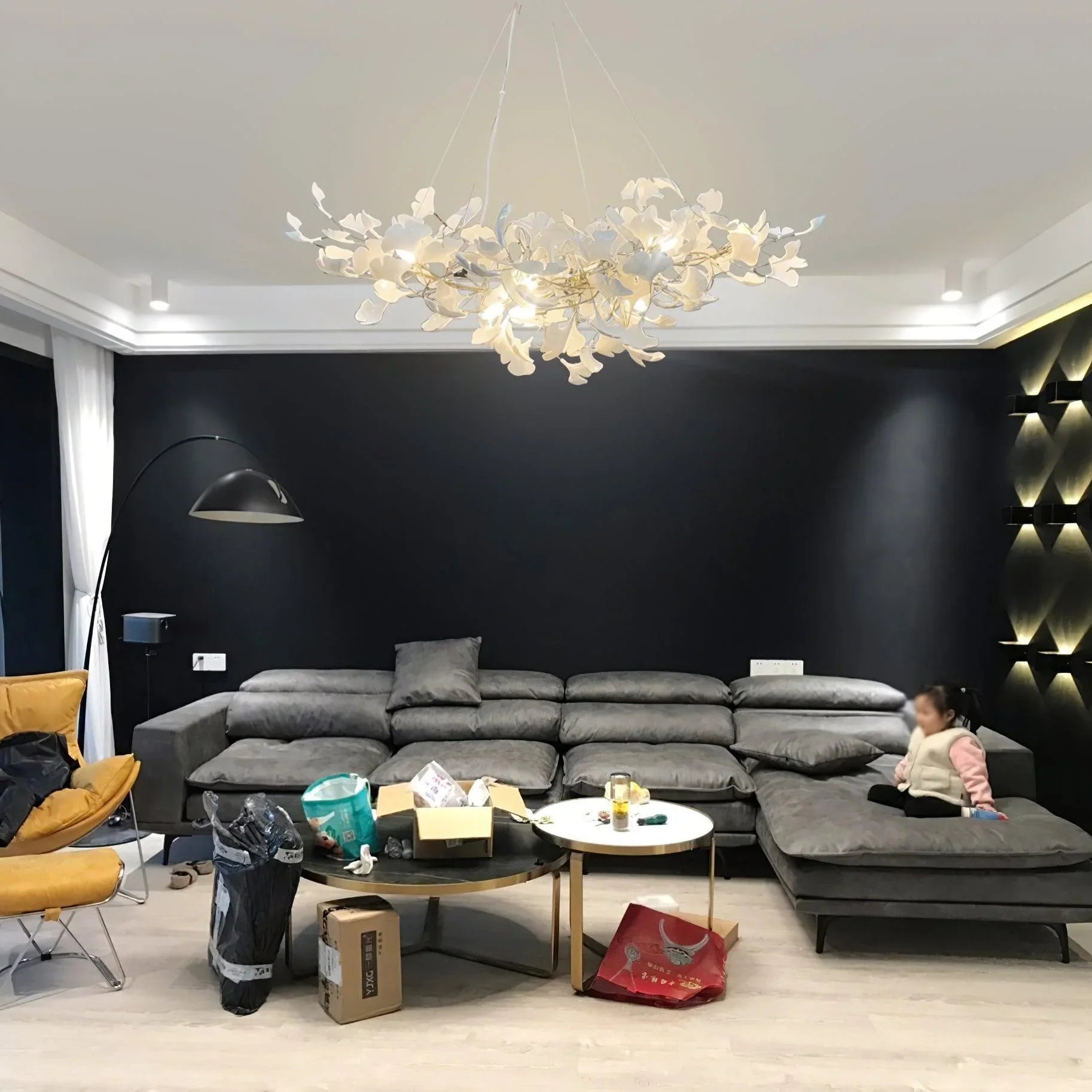 Ceramic Ginkgo B Chandelier - Zonesus
