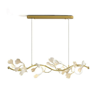 Ceramic Ginkgo Glass Chandelier - Zonesus