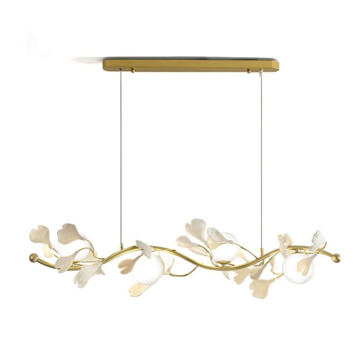 Ceramic Ginkgo Glass Chandelier - Zonesus