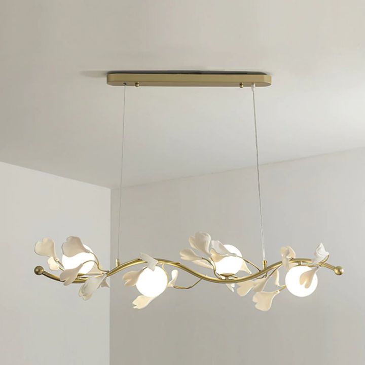 Ceramic Ginkgo Glass Chandelier - Zonesus