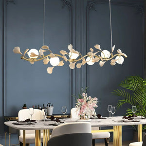 Ceramic Ginkgo Glass Chandelier - Zonesus